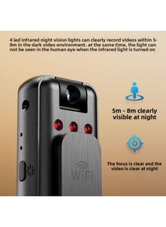Generic Law Enforcement Recorder Recording Pen With Video Recording DV Recording Function All-in-one Machine Anti-shake Recording Pen HD Sports Camera-Body Color:F8 Thin And Light Camera 32g  Black - Official Standard  - Image 4