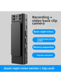 Generic Law Enforcement Recorder Recording Pen With Video Recording DV Recording Function All-in-one Machine Anti-shake Recording Pen HD Sports Camera-Body Color:F8 Thin And Light Camera 32g  Black - Official Standard  - Image 1
