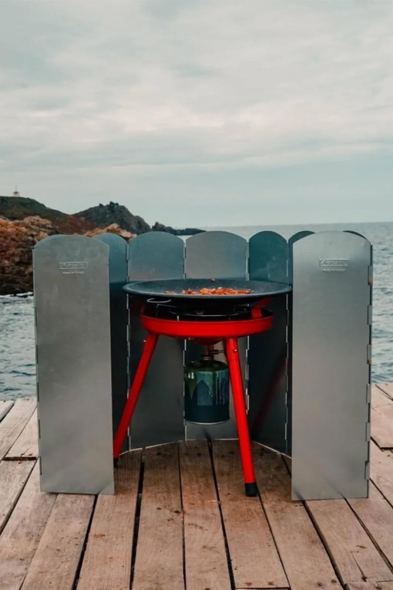 erorex Foldable Aluminum Windshield for Gas Stove - Image 3