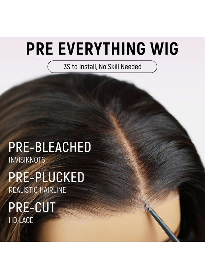 mscoco Highlight Wear and Go Glueless Wigs Human Hair Pre Plucked Pre Cut Honey Blonde Wig 6×5 Loose Body Wave HD Lace Closure Wigs Human Hair for Black Women Pre Bleached Knots 180% Density 18inch - Image 2