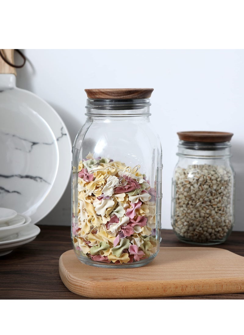 Excefore 6pcs Wooden Jar Lids Natural Bamboo Wood Reusable Ball Wooden Lids for Airtight Regular Mouth Jars  - Image 2