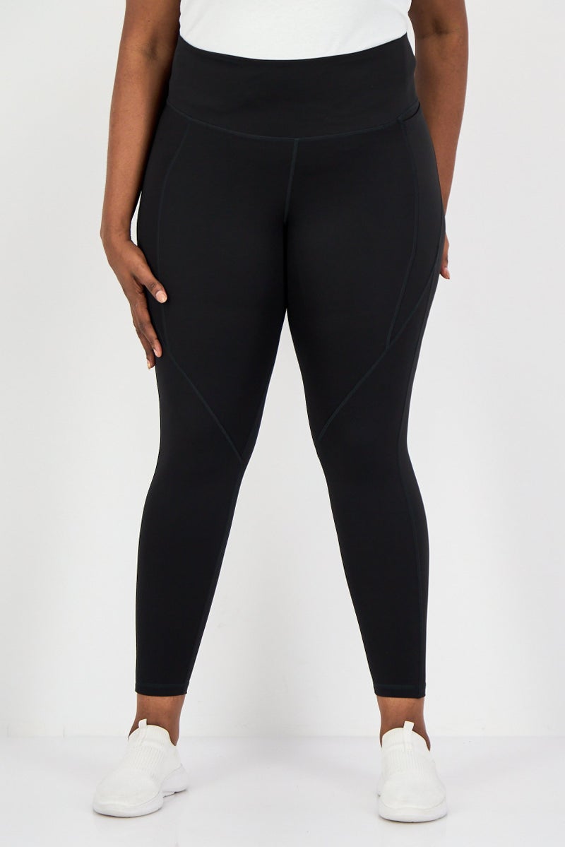 Reebok ليجنز تدريب للنساء بمقاسات كبيرة، أسود - Image 1