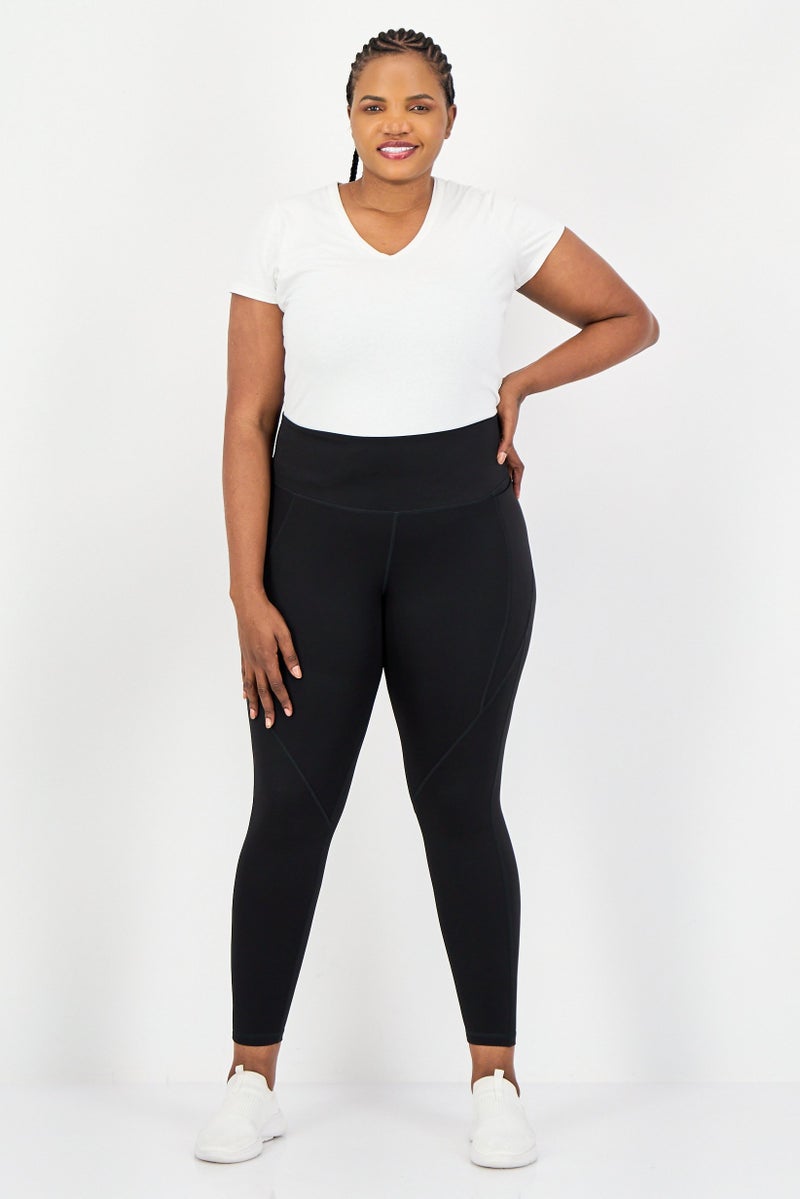 Reebok ليجنز تدريب للنساء بمقاسات كبيرة، أسود - Image 2