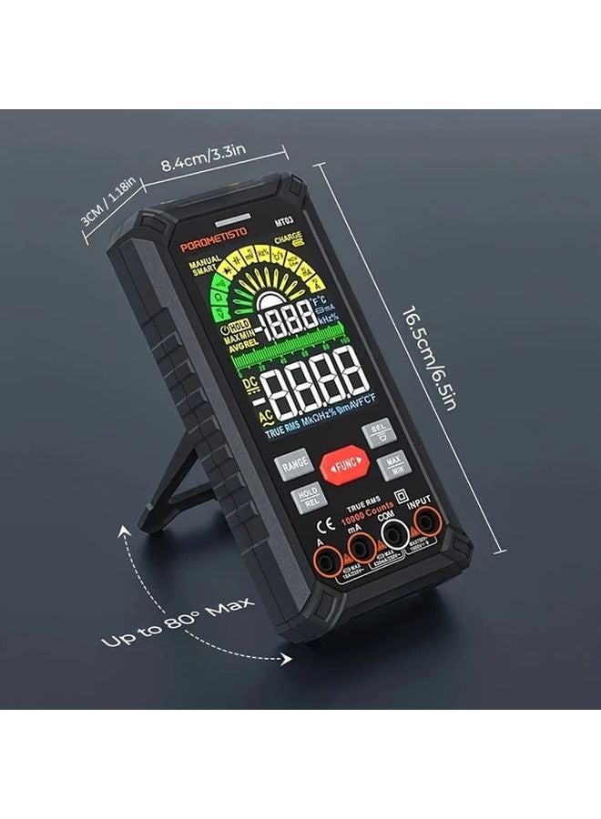 MT03 مقياس متعدد رقمي ذكي، نطاق تلقائي، 10000 عد، اختبار جهد التيار المتردد والتيار المستمر، كشف الجهد غير المتصل (NCV) - Image 4