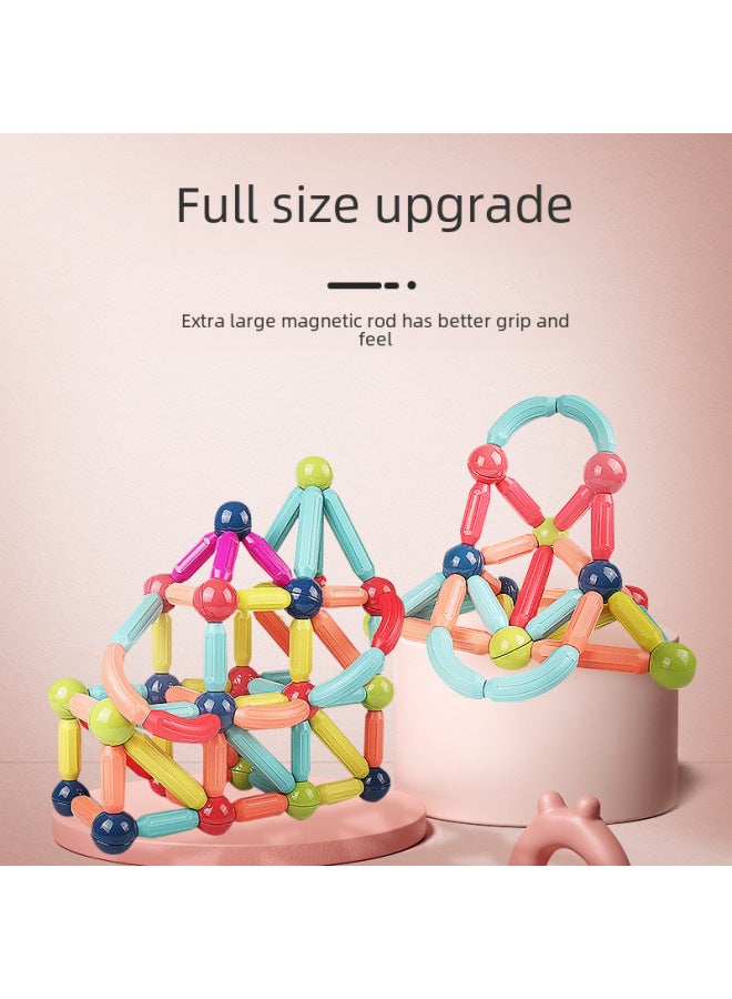 Children's Magnetic Building Blocks Set Large Particle Magnets Educational Toys Brain Teaser Education Intelligence Toys-Color:42 Package-Specifications:Package  - Image 5