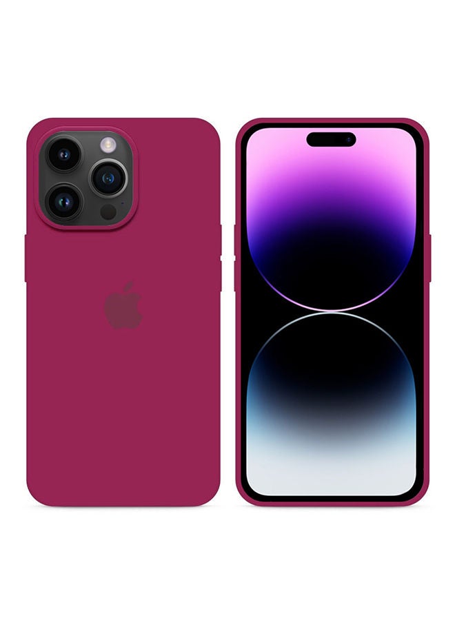 Apple iPhone 14 Pro Case Silicone Cover Liquid Gel Soft Ultra Slim Shockproof Back Full Body Protection 6.1 Inch Eggplant - Image 2