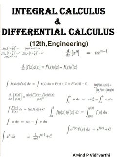 Integral & Differential Calculus