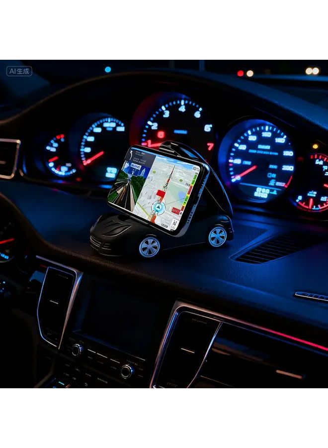 12 Month Rotatable Car Dashboard Phone Holder Foldable Design ABS Material Yellow Sports Style With Black Accents Suitable For Most Vehicles - Image 3