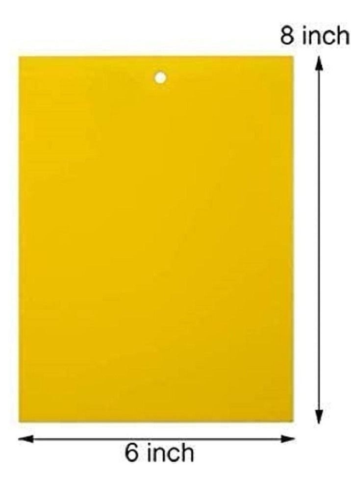 SYOSI Sticky Fly Traps, Yellow Fly Paper Stickers, Sticky Fly Catchers Dual-Side for Insect Against Fungus Gnats, Whiteflies, Aphids, Leafminers, 20-Pack, Size 15 X 20CM  - Image 4