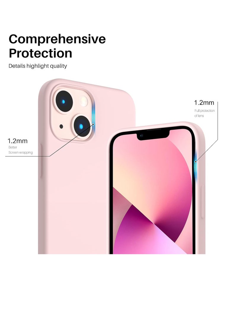 Compatible with iPhone 13 Mini Case, Slim Liquid Silicone 3 Layers Full Covered Soft Gel Rubber with Microfiber Case Cover 5.4 inch...  - Image 2