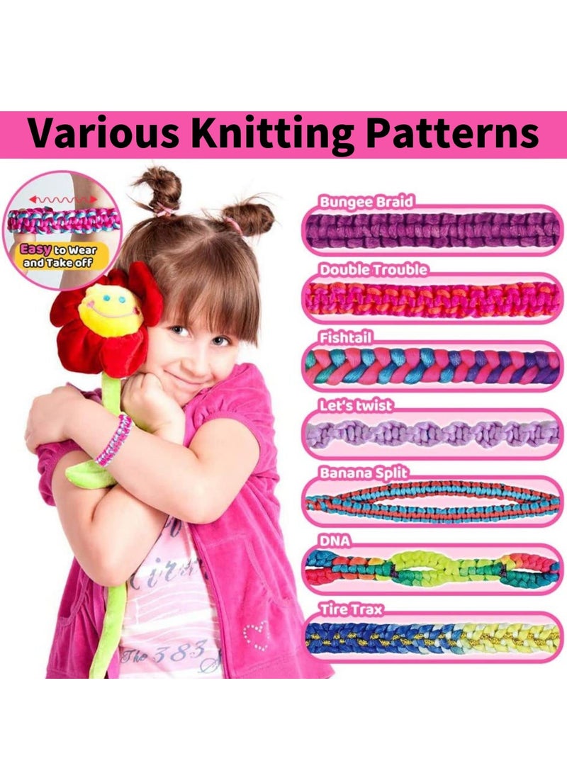 KASTWAVE Friendship Bracelet Making Kit, Friendship DIY Bracelet Craft Kit Toys for Girls, Teen Girl Present Arts Crafts Kit Multicolor Bracelet Making ,  Best Gift for Girls for 6-12 Years Old - Image 3