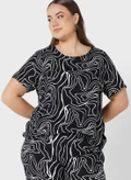 Only Carmakoma Printed Knitted Top