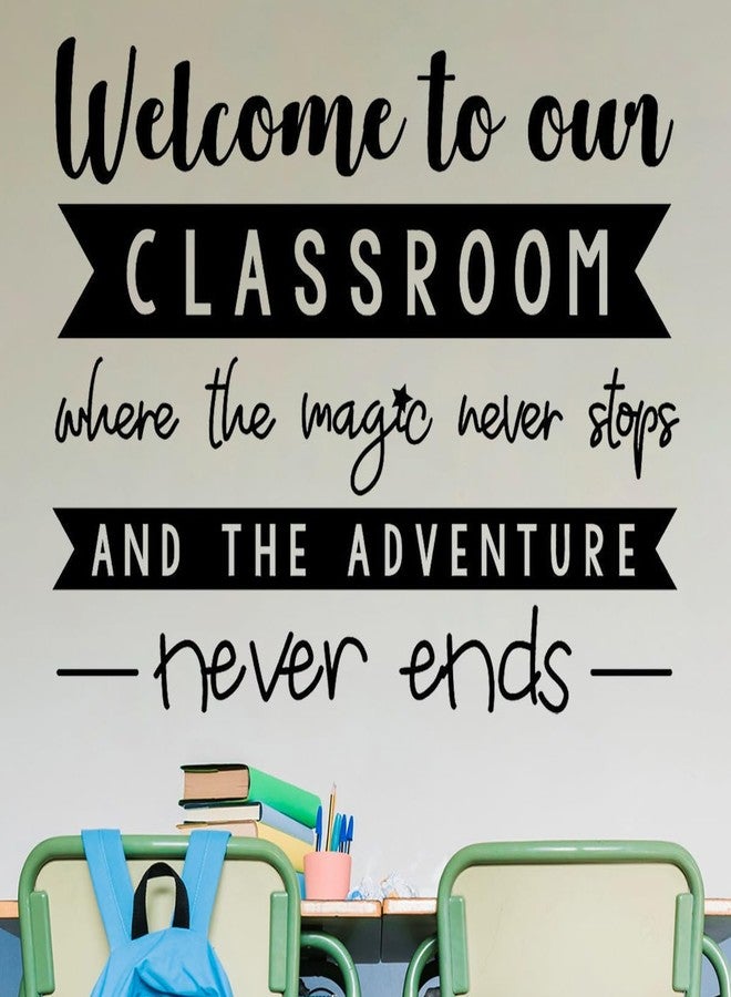 Ceybo Wall Decals | Inspirational Wall Decor Stickers - Removable Peel and Stick Wall Stickers for Classroom, Library Decor, Playroom, Home School and Education Spaces - Quotes Wall Decor - 20" x 16.5" - Image 3