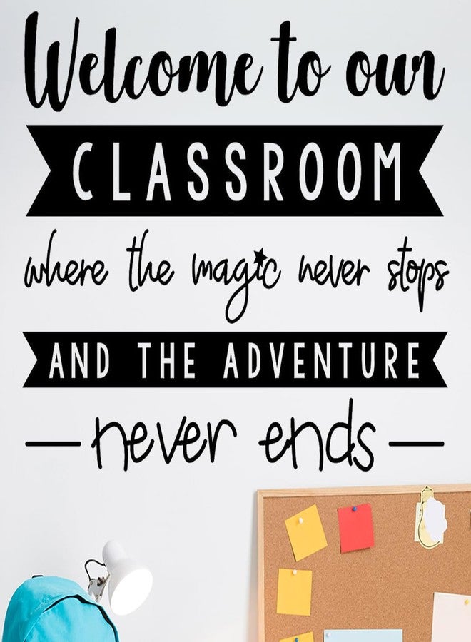 Ceybo Wall Decals | Inspirational Wall Decor Stickers - Removable Peel and Stick Wall Stickers for Classroom, Library Decor, Playroom, Home School and Education Spaces - Quotes Wall Decor - 20" x 16.5" - Image 1