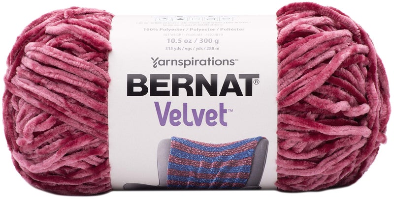 Bernat Yarn Velvet POMEGRANAT, Pomegranate - Image 1