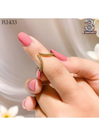 Gold-Plated Open Ring for Women – Curved Elegant Design with Zircon - pzsku/Z2A8F85C6264675EEBBC0Z/45/1750218279/0a031cfe-d7c3-4b21-965a-e18da4b4b570