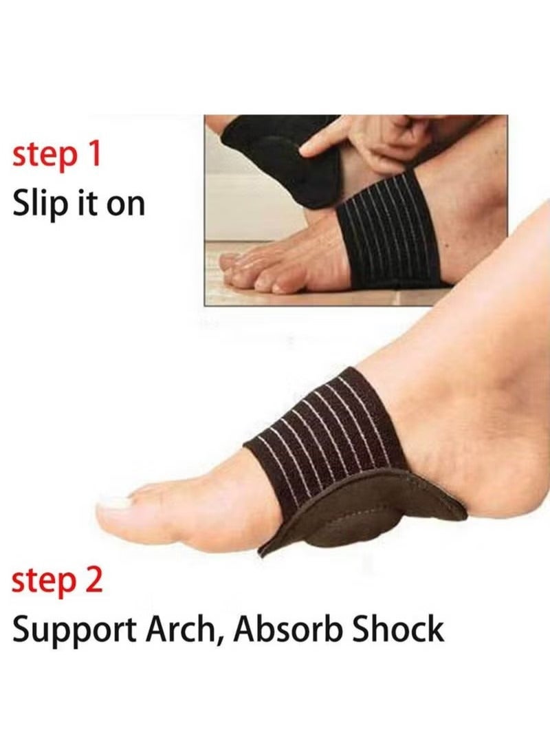 Gonice Arch Support Pad Orthotic Shoe Insert For Flat Foot Pain Plantar Fasciitis PTTD Arch Flatfoot Orthotics Massage Pad Insoles Foot Sleeves  - Image 4