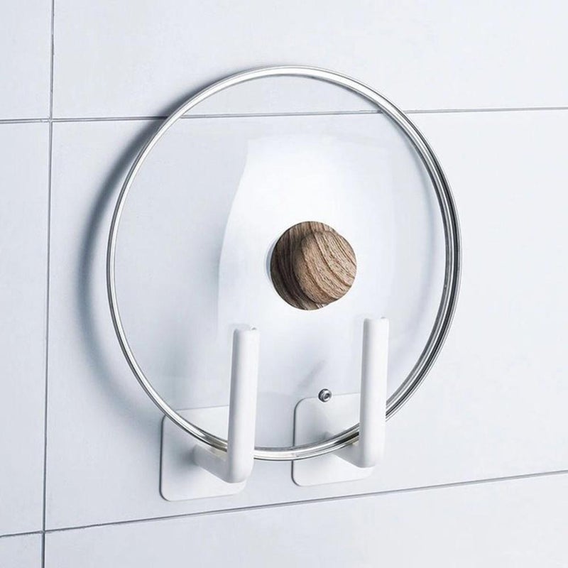 Kitchen storage rack, no-drill pot lid rack, household cutting board rack, multi-functional wall-mounted tissue holder, bathroom rack - Image 5
