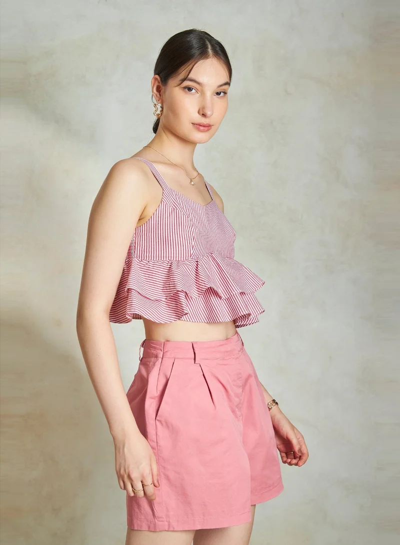 Virgio  VIRGIO 100% Cotton Top With Frills  | Best Price UAE