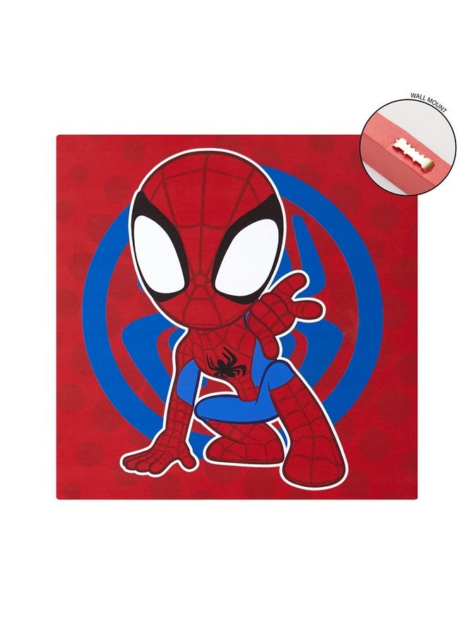 Idea Nuova Spidey and His Amazing Friends 4 Pack Square Canvas Wall Art Set, 11"x11" each for Bedroom - Image 3