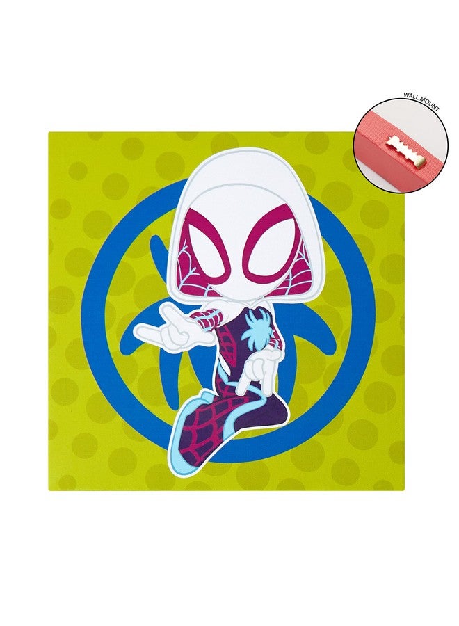 Idea Nuova Spidey and His Amazing Friends 4 Pack Square Canvas Wall Art Set, 11"x11" each for Bedroom - Image 4