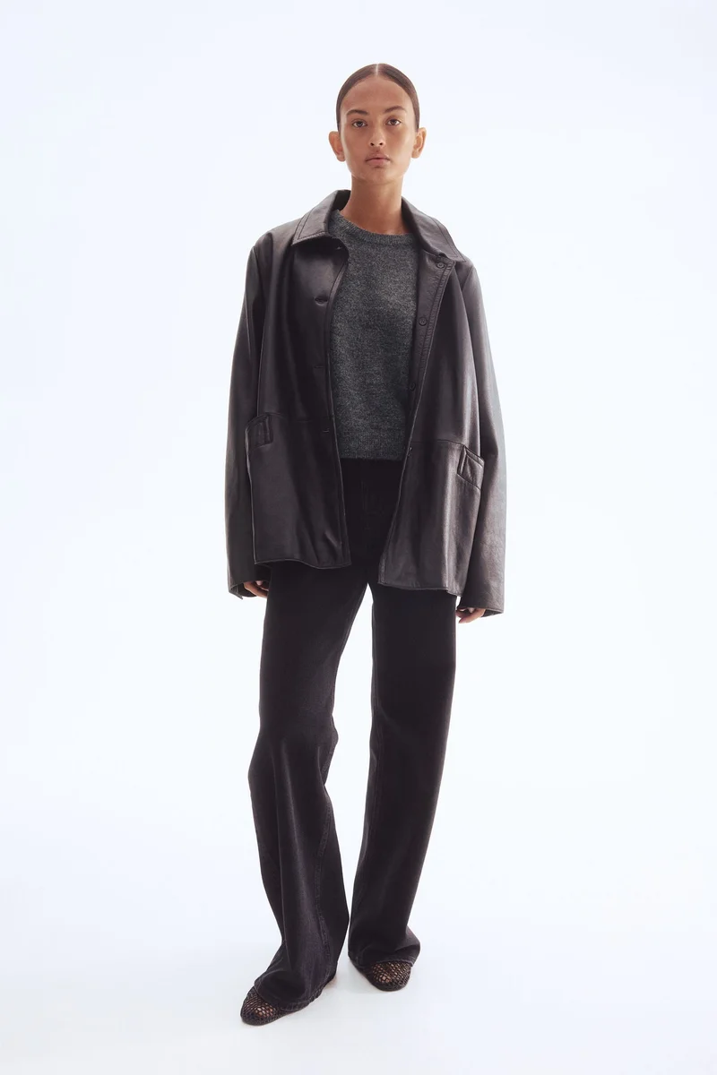 اتش اند ام كنزة محبوكة من نسيج ناعم