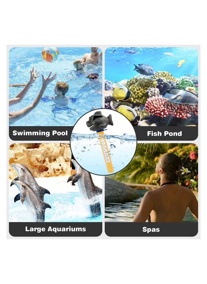 SYOSI Floating Pool Thermometer, Large Size Easy Read for Water Temperature, Shatter Resistant with String for Outdoor and Indoor Swimming Pools and Spas  - Image 4