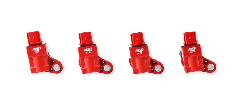 MSD 82384 Blaster Ignition Coils Red 4Pack