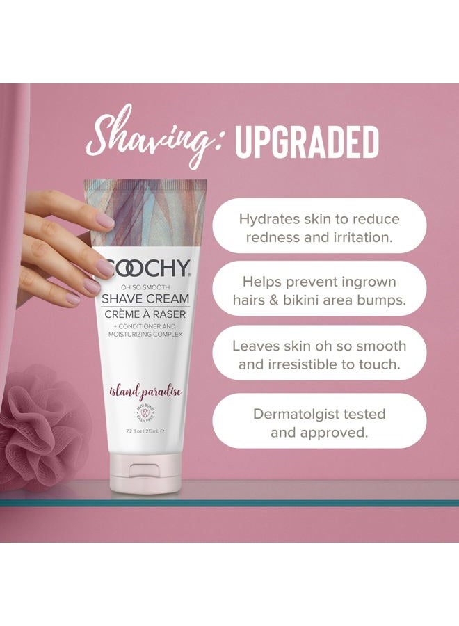 coochy Shave Cream Island Paradise - 7.2 oz - Image 2