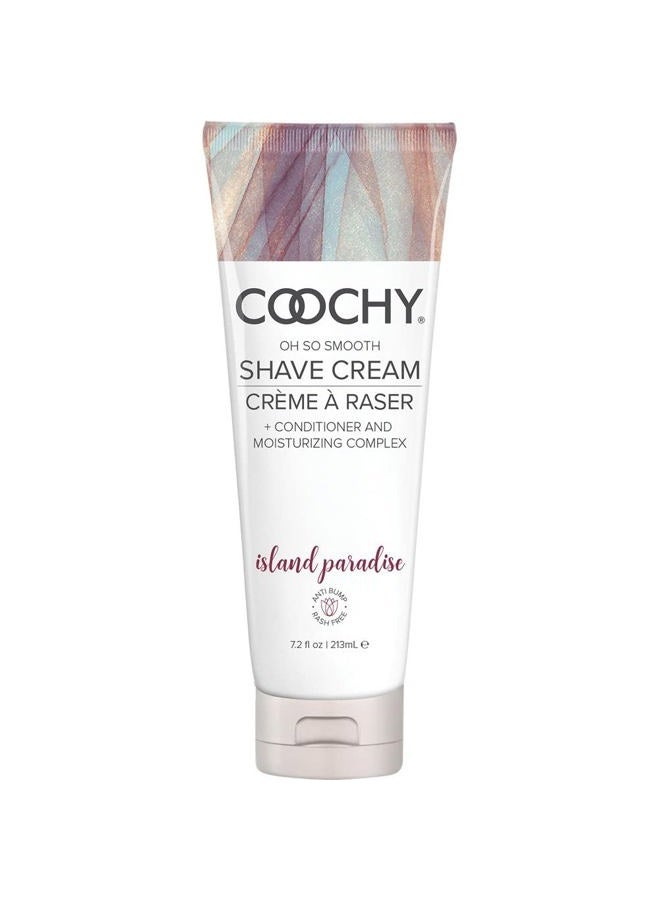 coochy Shave Cream Island Paradise - 7.2 oz - Image 1