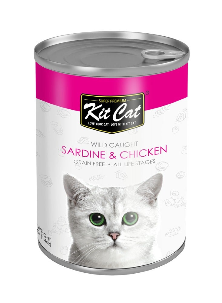 كيت كات سردين بري مع دجاج 400 غرام