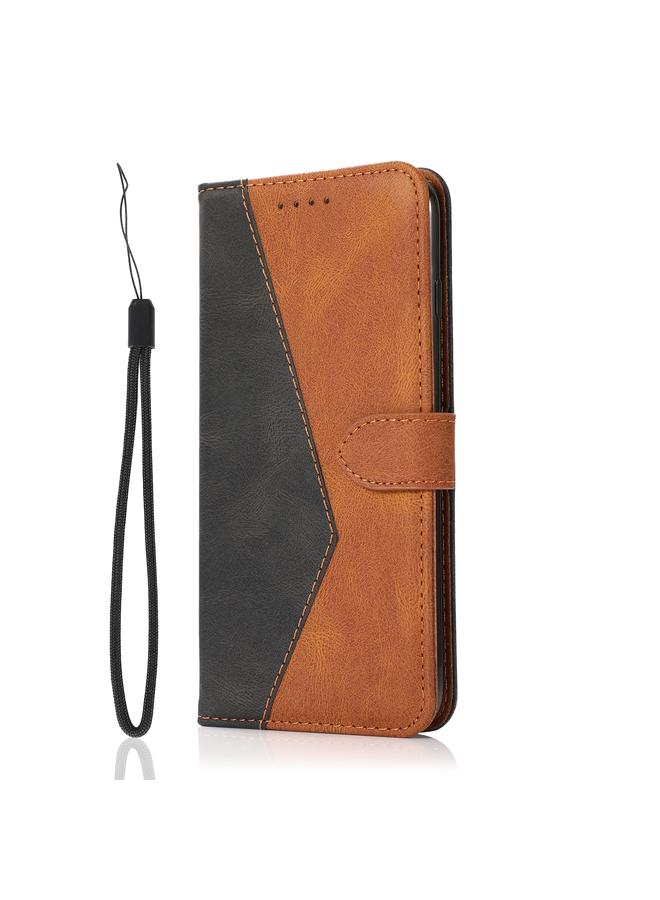 S-TOP Case For iPhone 15 Dual-color Stitching Leather Phone Case - Image 2