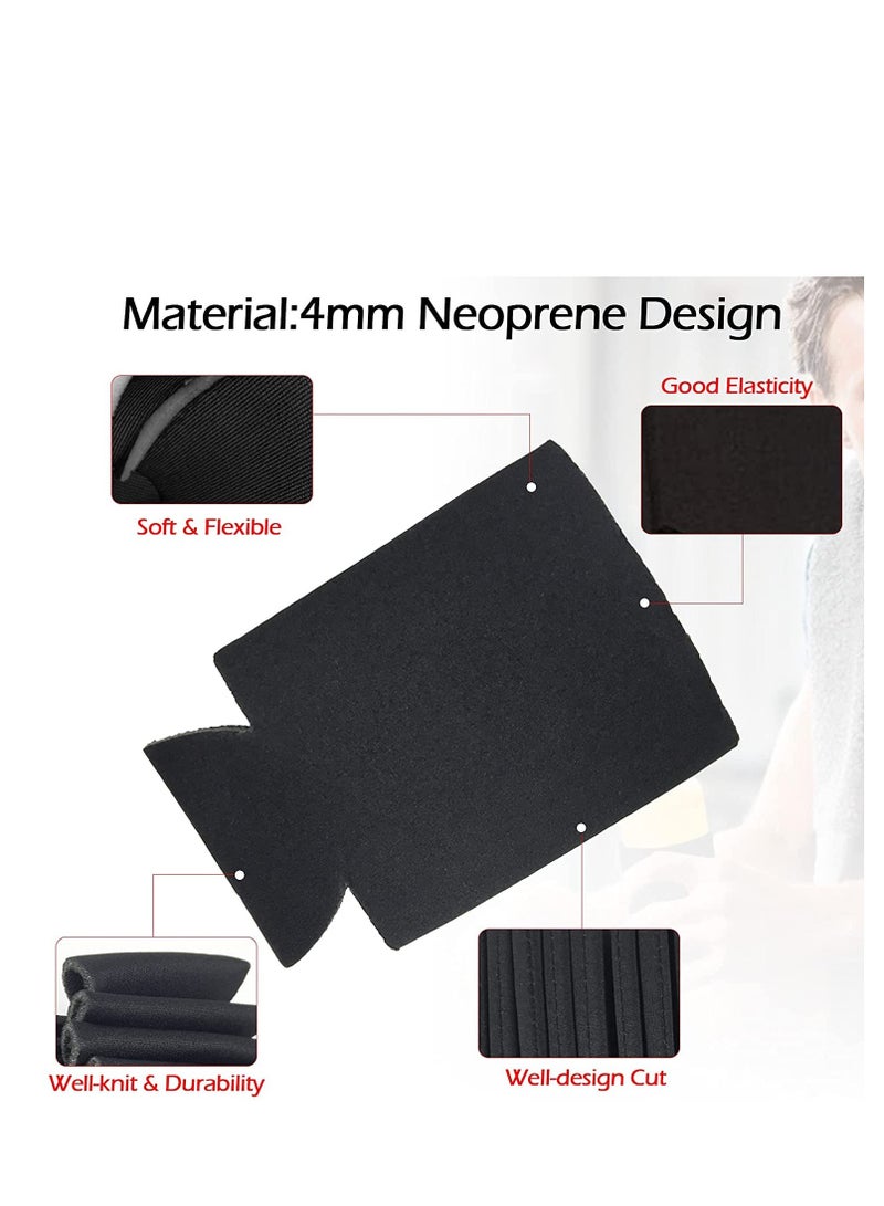 SYOSI أغطية علب، أغطية عازلة لعلب البيرة، لعلب الصودا وزجاجات البيرة، أغطية مشروبات قابلة للطي وقابلة لإعادة الاستخدام للمنزل والمكتب والبار وهدايا حفلات أعياد الميلاد والزفاف - Image 3