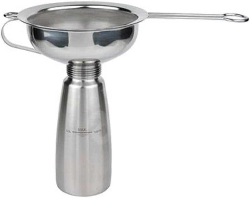iSi Combination Funnel with Sieve Insert - Universal Fit for Cream/Food Whippers and Canning, Stainless Steel - Image 4