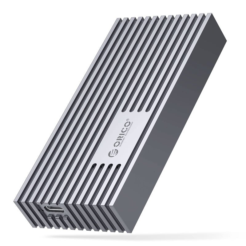 ORICO 40Gbps NVMe SSD Enclosure, M.2 to USB-C Adapter for NVMe M-Key 4TB SSD 2280, Aluminum M2 External SSD Case, Compatible with Thunderbolt 3/4 USB3.2/3.1/3.0/Type -M234-Grey - Image 1