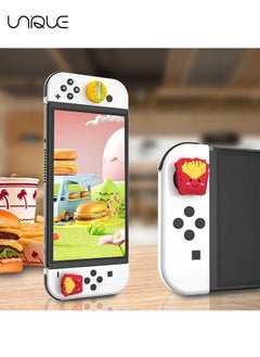 Unique 4PCS - Burger and French Fries Styling - Silicone Joycon Thumb Grip Caps, Soft Joystick Cover Caps Compatible with Nintendo Switch/OLED/Switch Lite, for Boys Girls Kids Teens  - Image 5