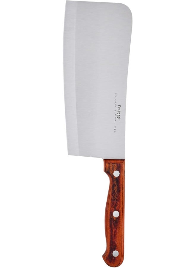 Prestige Chopper Knife 15X9 Cm Silver/Brown 18cm - Image 3