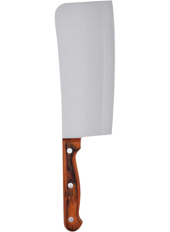 Prestige Chopper Knife 15X9 Cm Silver/Brown 18cm - Image 4