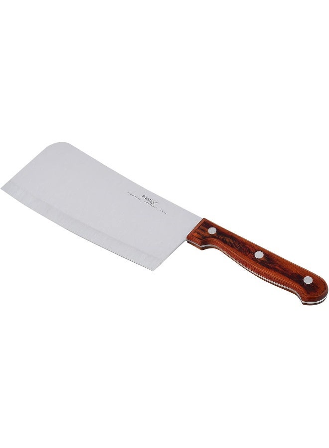 Prestige Chopper Knife 15X9 Cm Silver/Brown 18cm - Image 5