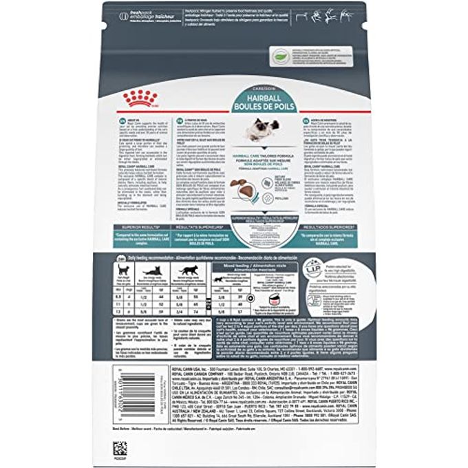 rayihni Feline Care Nutrition Hairball Care Adult Dry Cat Food, 3 Lb Bag - Image 3