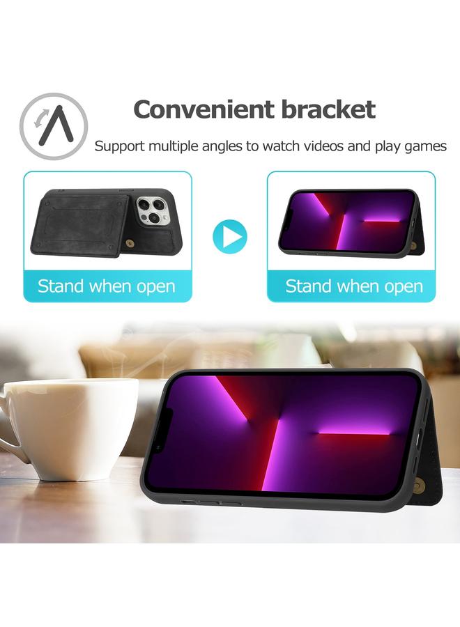 Zaboon Case For iPhone 13 Pro Max Dream Magnetic Back Cover Card Wallet Phone Case - Image 4