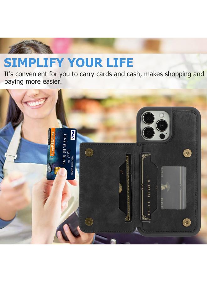 Zaboon Case For iPhone 13 Pro Max Dream Magnetic Back Cover Card Wallet Phone Case - Image 3