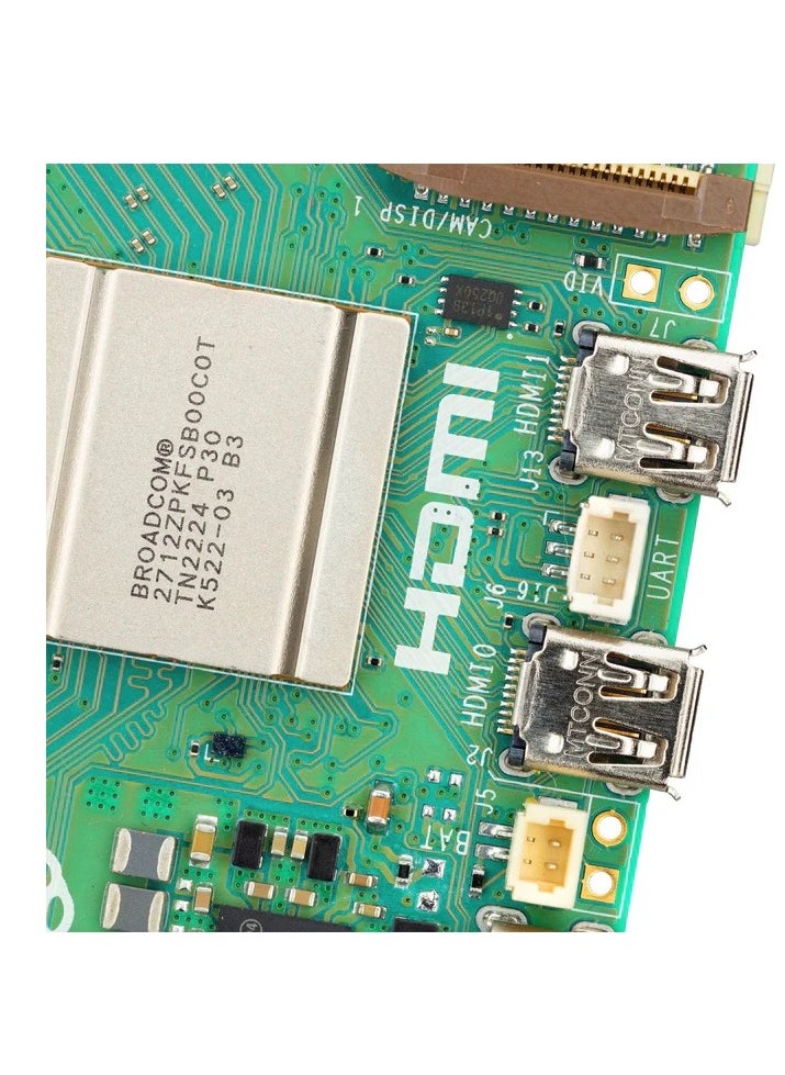 Raspberry Pi - Raspberry Pi 5 Single Board Computer - 8GB RAM, Broadcom BCM2712 quad-core Arm Cortex A76 processor @ 2.4GHz - Image 1