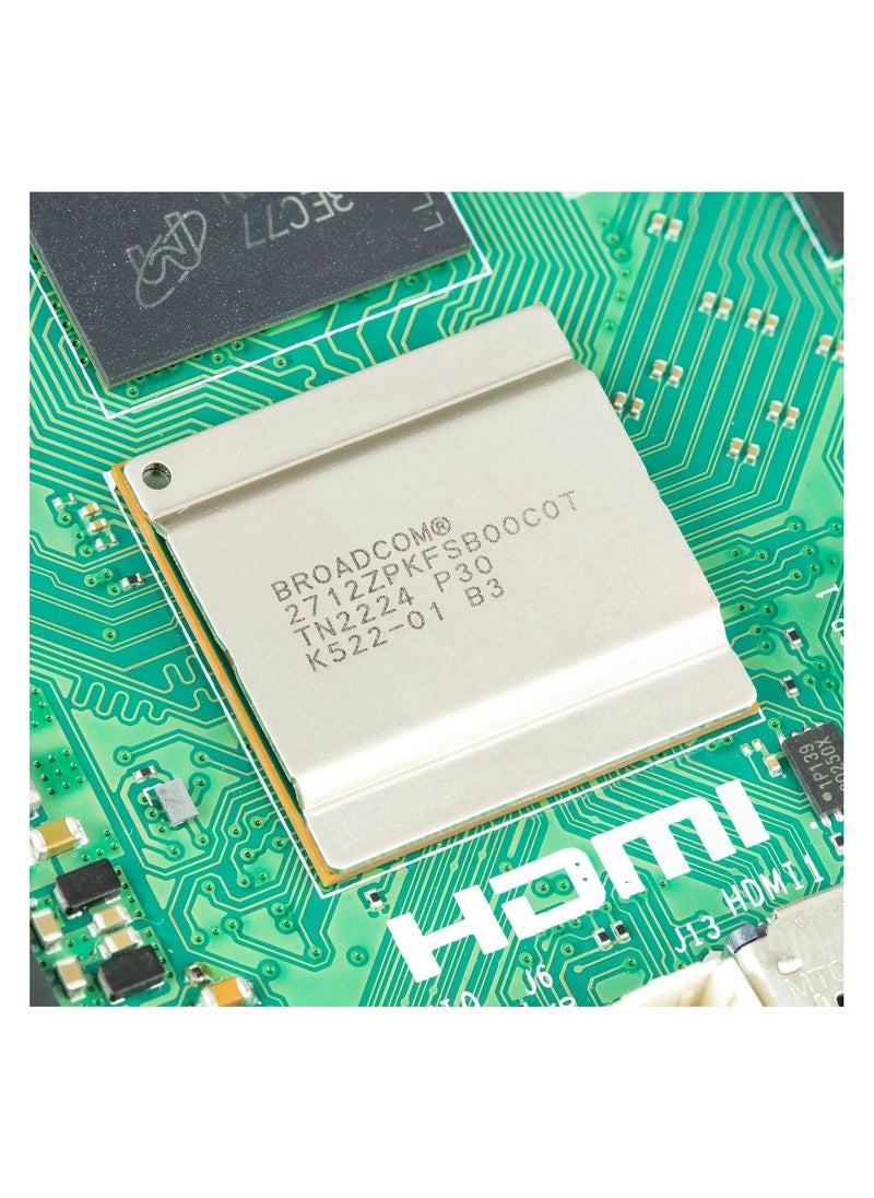 Raspberry Pi - Raspberry Pi 5 Single Board Computer - 8GB RAM, Broadcom BCM2712 quad-core Arm Cortex A76 processor @ 2.4GHz - Image 1
