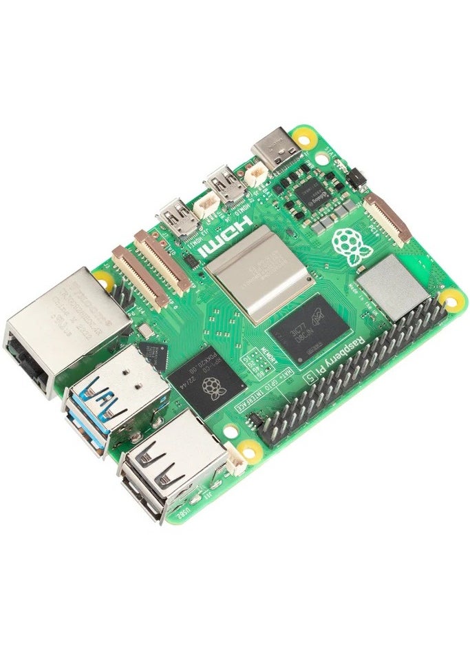 Raspberry Pi - Raspberry Pi 5 Single Board Computer - 8GB RAM, Broadcom BCM2712 quad-core Arm Cortex A76 processor @ 2.4GHz - Image 1