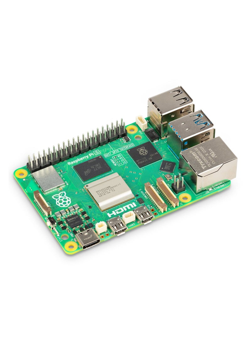Raspberry Pi - Raspberry Pi 5 Single Board Computer - 8GB RAM, Broadcom BCM2712 quad-core Arm Cortex A76 processor @ 2.4GHz - Image 1