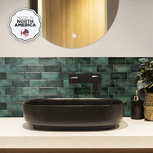 SMART TILES Peel and Stick Backsplash - 5 Sheets of 11.56" x 8.38" - 3D Adhesive Peel and Stick Tile Backsplash for Kitchen, Bathroom, Wall Tile - Image 2