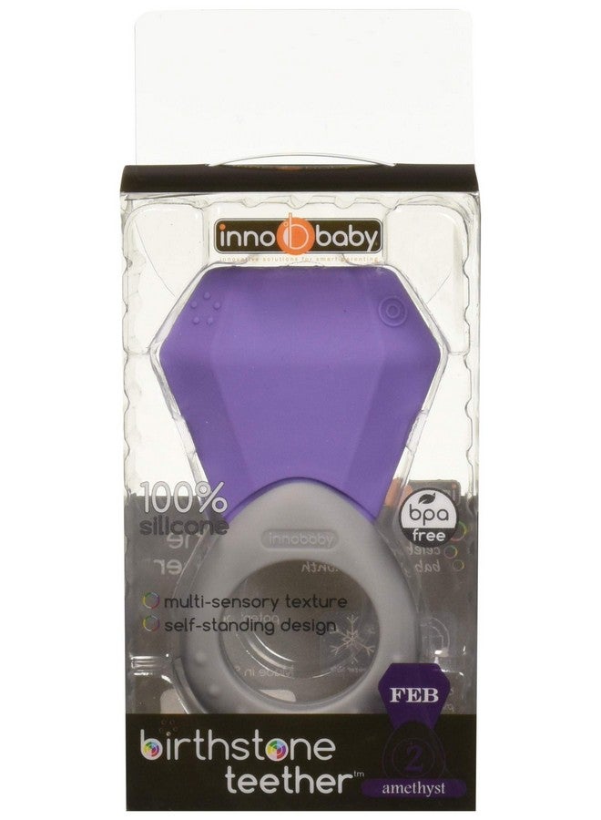 Innobaby Teethin' Smart Birthstone Ring Teether February (Amethyst) - Image 3