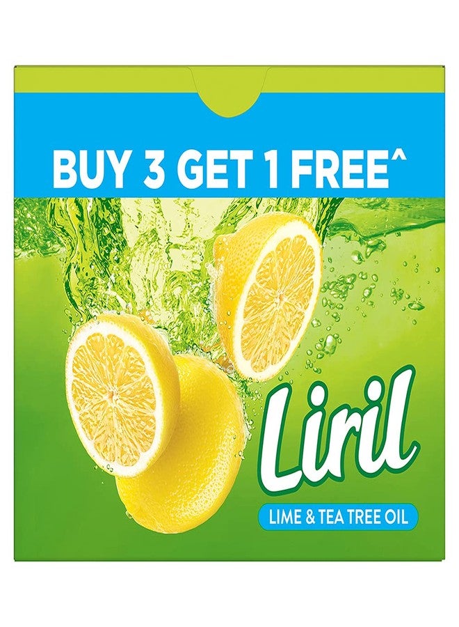 Liril Lemon & Tea Tree Natural Bathing Soap for Body 125 g (Combo Pack of 6) & Liril Lime and Tea Tree Oil Bath Soaps - Image 5