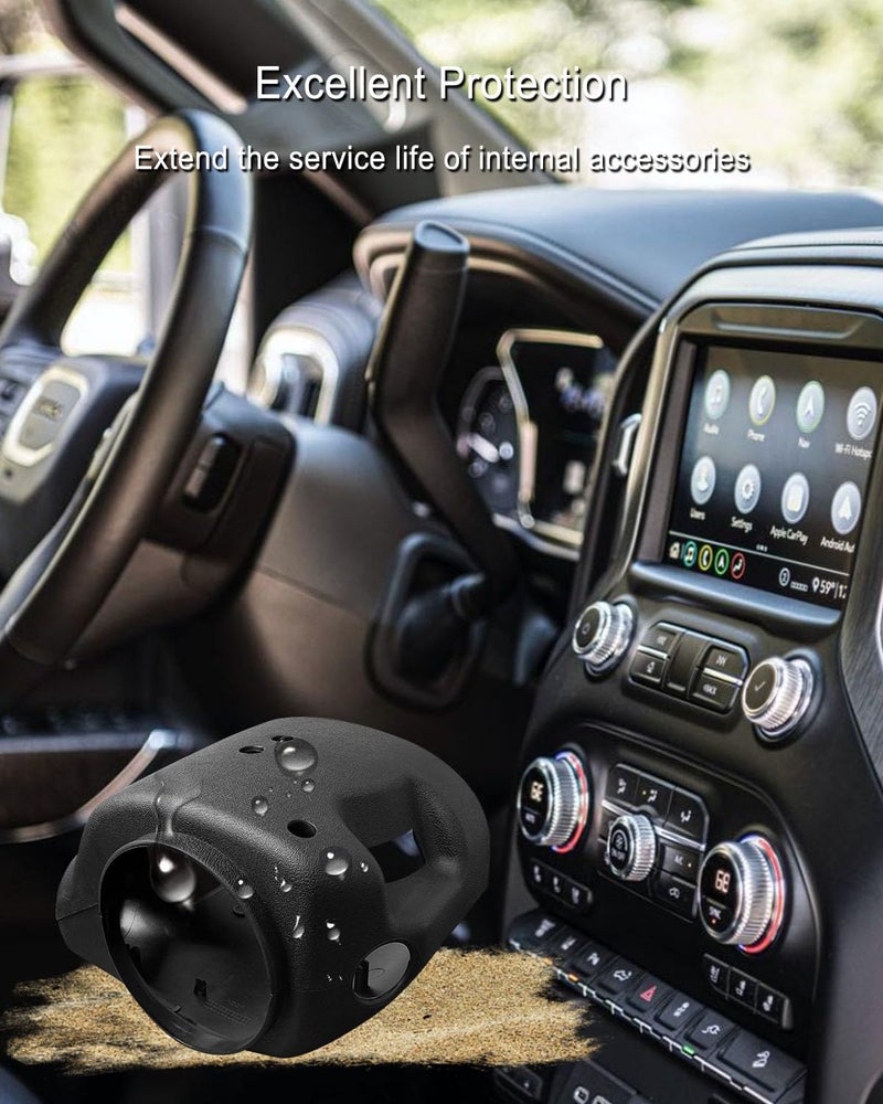 HUQUZN Upper & Lower Steering Column Cover Shroud Fit for Chevy Tahoe Silverado Avalanche GMC Yukon Sierra Cadillac with Automatic Transmission 2000-2002 Replace 26078127 26072993 26061834 26061832 - Image 5